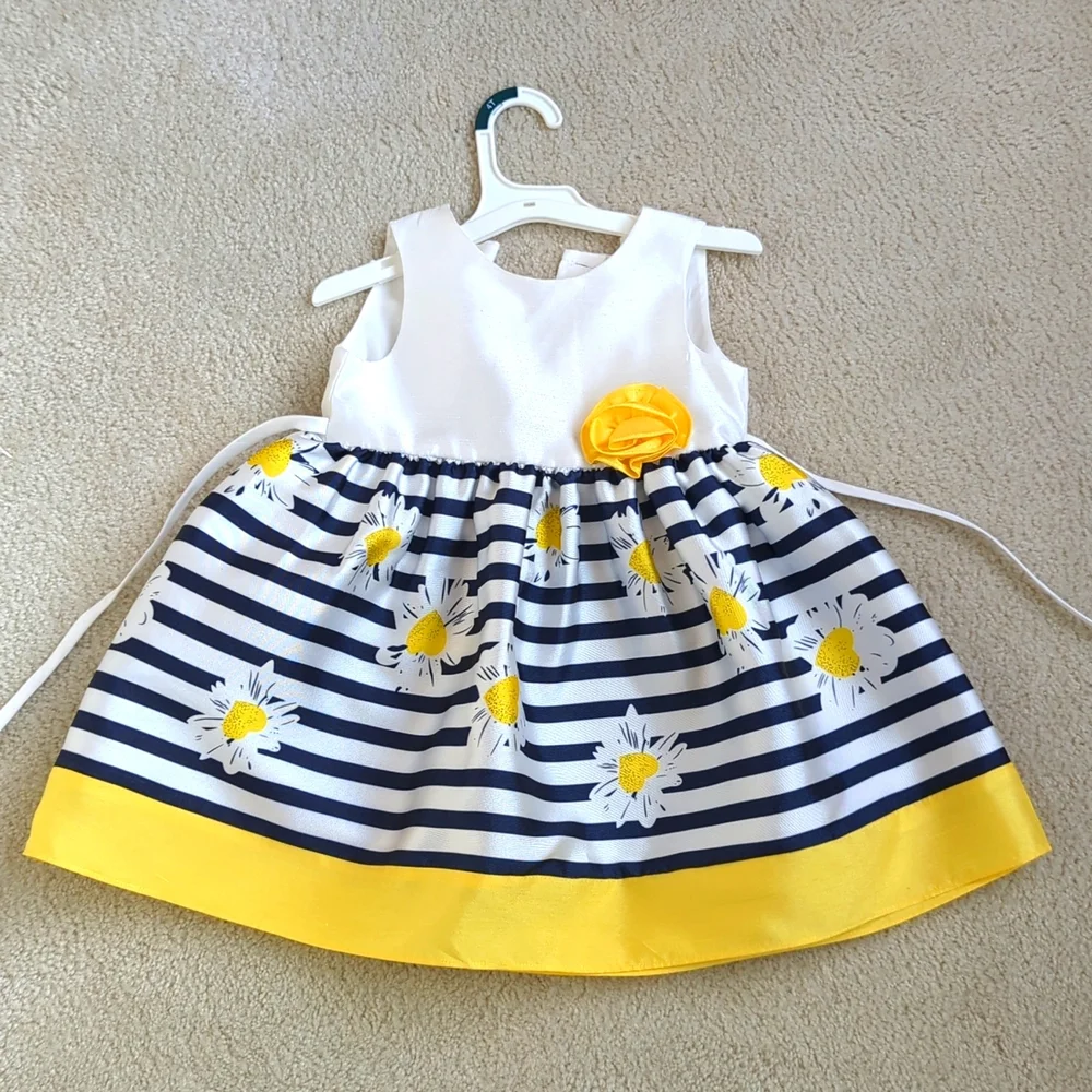LA PRINCESS | Toddler Girl's Special Occasion Dress, Easter Go Blue,